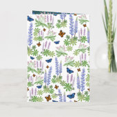 Glückliche Mutter Tag Grußkarte Wildblumen Dankeskarte (Rückseite)