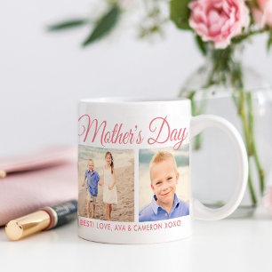 Glückliche Mutter Tag Mama Pink Script Foto Keepak Kaffeetasse