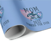 Glückliche Mütter Tag mit allen Lieben Geschenkpapier (Rolleneckpunkt)