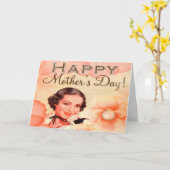 Glückliche Mütter Tag mit Blume Karte (Gelbe Blume)