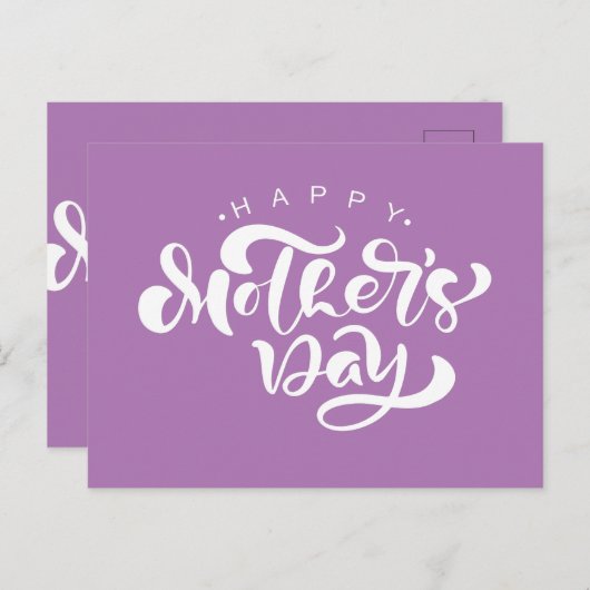 Glückliche Mütter Tag mit Liebe Postkarte (Vorne/Hinten)