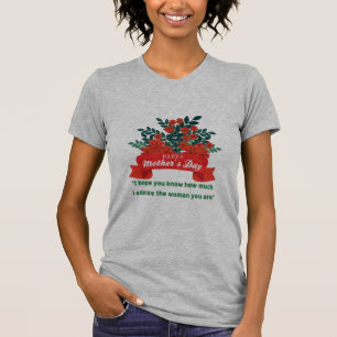 Glückliche Mütter Tag mit Liebe und Blume T-Shirt