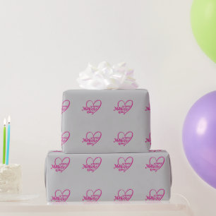 Glückliche Mütter Tag mit meiner Liebe Geschenkpapier