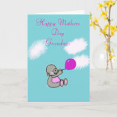 Glückliche Mütter Tag Oma Karte (Gelbe Blume)