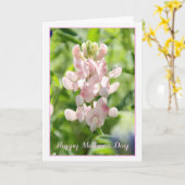 Glückliche Mutter Tag Rosa Bluebonnet Grußkarte Karte (Gelbe Blume)