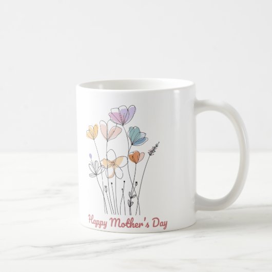 Glückliche Mutter-Tag-Tasse - Ein wunderschönes Bl Kaffeetasse (Rechts)