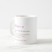 Glückliche Mutter-Tag-Tasse - Ein wunderschönes Bl Kaffeetasse (Vorderseite Links)