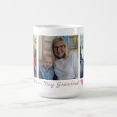 Glückliche Mutter-Tagesgroßmutter mit 3 Fotos Kaffeetasse (Mittel)
