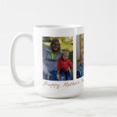 Glückliche Mutter-Tagesgroßmutter mit 3 Fotos Kaffeetasse (Links)