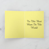 Glückliche Mutter-Tageskarte Karte (Innenseite)