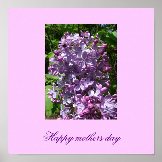 Glückliche Mütter-Tagesposter Poster (Vorne)