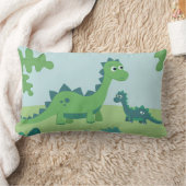 Glückliche Mutter und Kind-Dinosaurier-Tiere Lendenkissen (Decke)