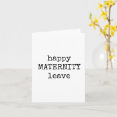 Glückliche Mutterschaft Verlassen, Minimalistisch, Karte (Gelbe Blume)