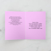 Glückliche Muttertag Lila Phalaenopsis Orchideenka Karte (Innenseite)