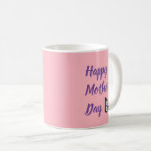 Glückliche Muttertag Niedliche Schmetterlinge auf  Kaffeetasse (VorderseiteRechts)