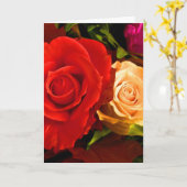 Glückliche Muttertag Rote Gelbe Rosen III Karte (Gelbe Blume)