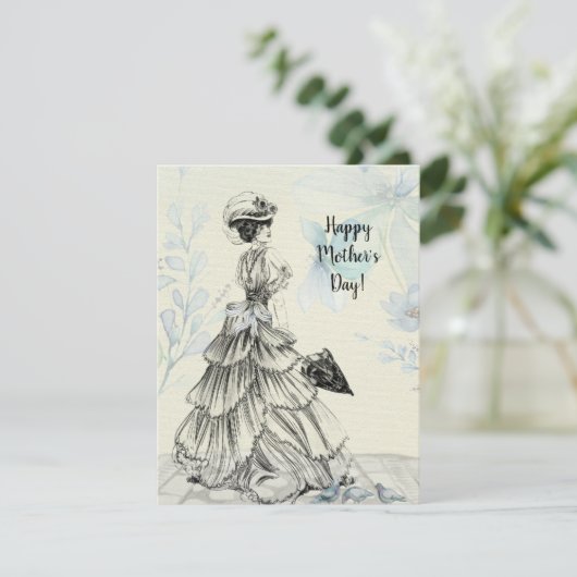 Glückliche Muttertag Viktorianische Parasolvögel (Stehend Vorderseite)