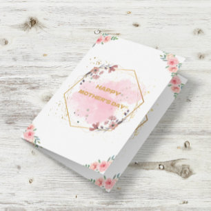 Glückliche Muttertag Wasserfarbe Gold Modernes Fot