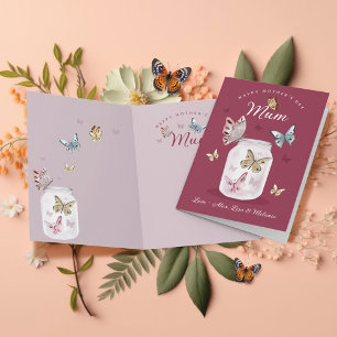 Glückliche Muttertagsgeschenk Mum Wasserfarbenbrot Karte