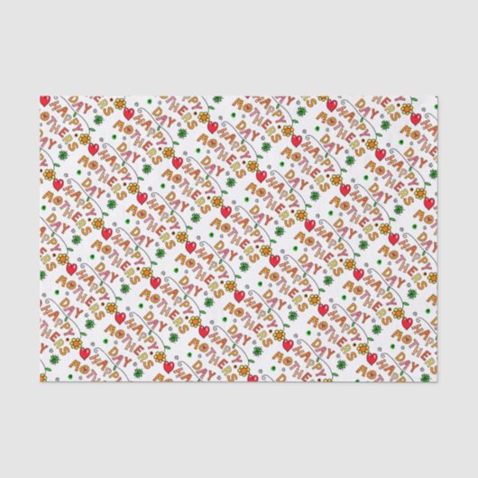 Glückliche Muttertagsgeschenke Seidenpapier (Vorderseite)