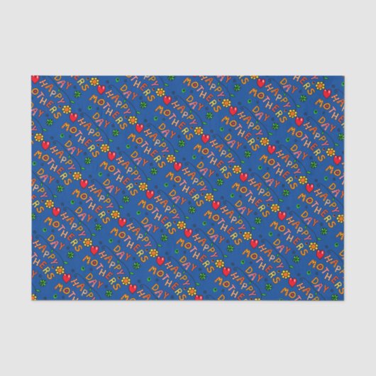 Glückliche Muttertagsgeschenke Seidenpapier (Vorderseite)
