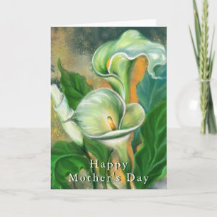 Glückliche Muttertagskarte Calla Lily Blume Karte