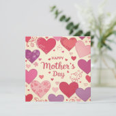 Glückliche Muttertagskarte Feiertagskarte (Stehend Vorderseite)