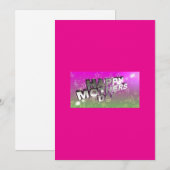 Glückliche Muttertagskarte Feiertagskarte (Vorne/Hinten)