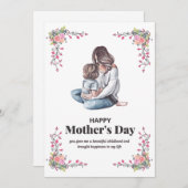 Glückliche Muttertagskarte Feiertagskarte (Vorne/Hinten)