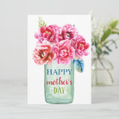 Glückliche Muttertagskarte Feiertagskarte (Stehend Vorderseite)