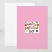 Glückliche Muttertagskarte Feiertagskarte (Vorne/Hinten)