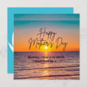 Glückliche Muttertagskarte Feiertagskarte (Vorne/Hinten)