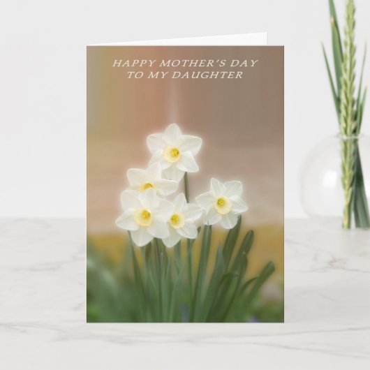 Glückliche Muttertagskarte für meine Tochter Karte (Vorderseite)