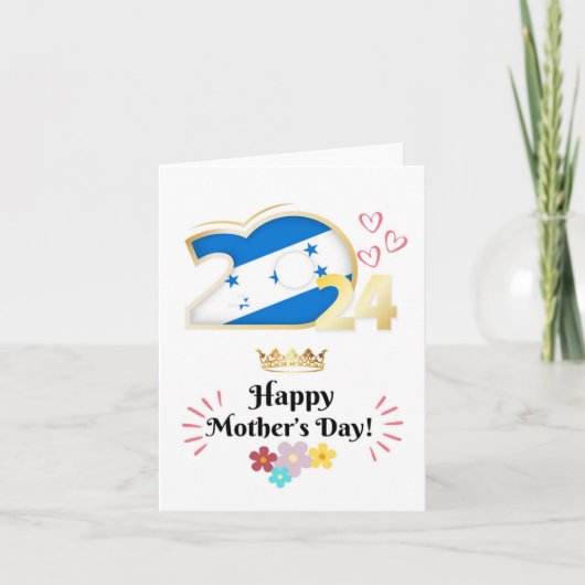 Glückliche Muttertagskarte "Honduras" Karte (Vorderseite)