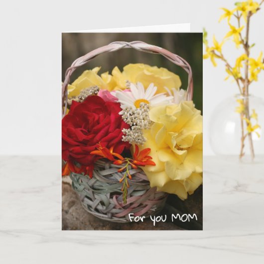 Glückliche Muttertagskarte Karte (Gelbe Blume)