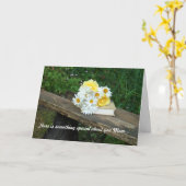 Glückliche Muttertagskarte Karte (Gelbe Blume)