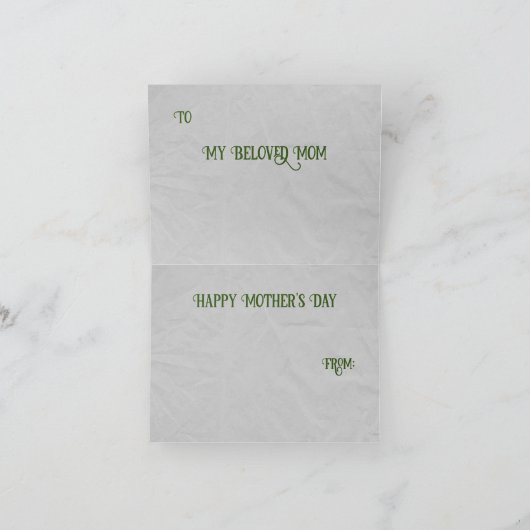 Glückliche Muttertagskarte Karte (Innenseite)