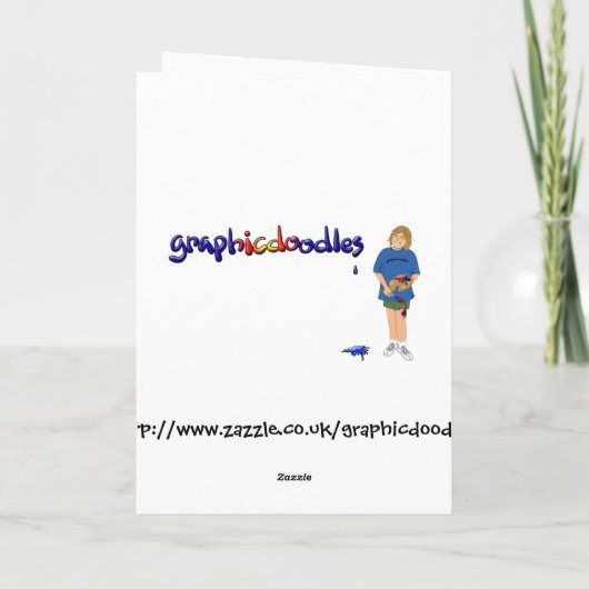 Glückliche Muttertagskarte. Karte (Rückseite)