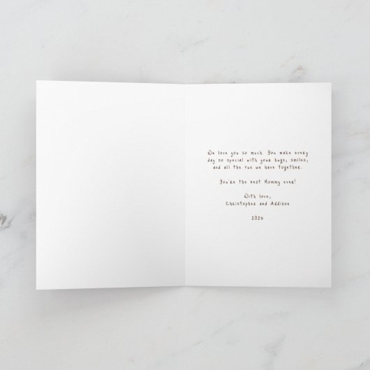 Glückliche Muttertagskarte Karte (Innenseite)