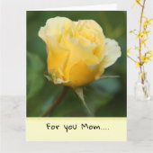 Glückliche Muttertagskarte Karte (Gelbe Blume)