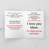 Glückliche Muttertagskarte Karte (Innenseite)