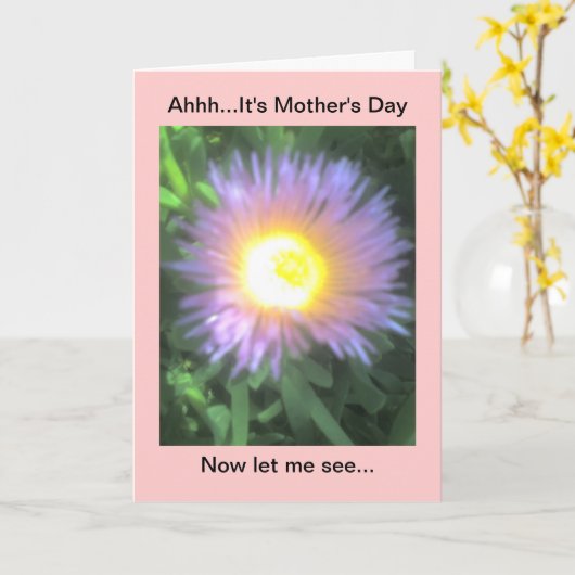 Glückliche Muttertagskarte Karte (Gelbe Blume)