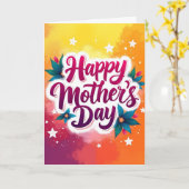 Glückliche Muttertagskarte Karte (Gelbe Blume)