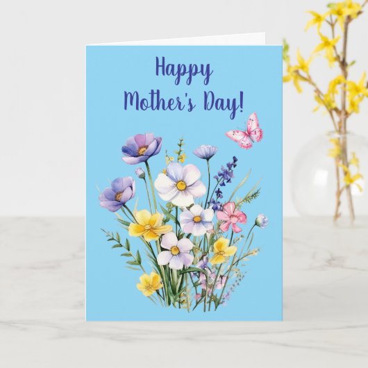 Glückliche Muttertagskarte Karte (Gelbe Blume)