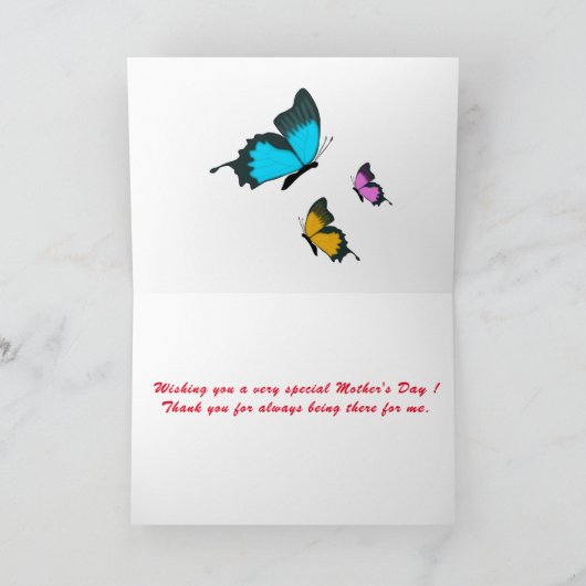 Glückliche Muttertagskarte Karte (Innenseite)