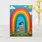 Glückliche Muttertagskarte Karte (Gelbe Blume)