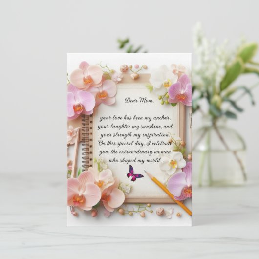 Glückliche Muttertagskarte Karte (Stehend Vorderseite)