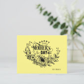Glückliche Muttertagskarte Postkarte (Stehend Vorderseite)