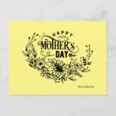 Glückliche Muttertagskarte Postkarte (Vorderseite)
