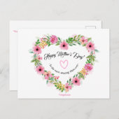 Glückliche Muttertagskarte Postkarte (Vorne/Hinten)